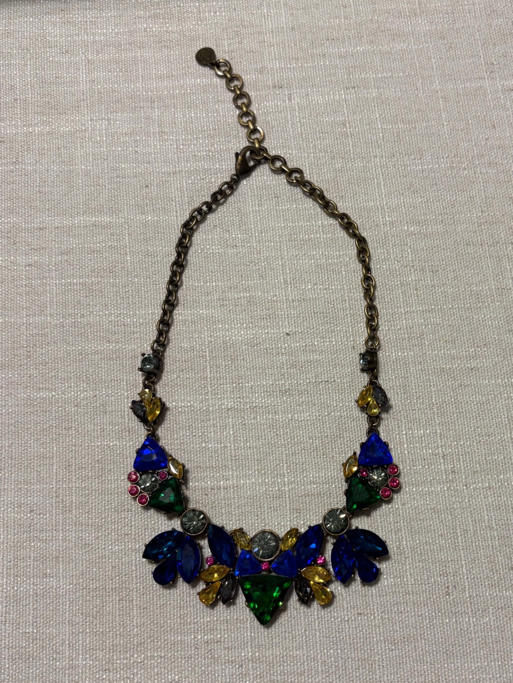 C. Wonder Multicolor Crystal Pendant Necklace with Gold-Tone Chain